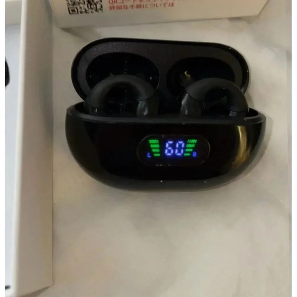 Willed Clip-On Wireless Earbuds Bluetooth 5.3 IPX4 Waterproof Black - Picture 9 of 10
